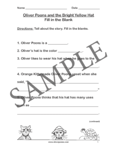 Preview: Fill in the Blank Sample Worksheet