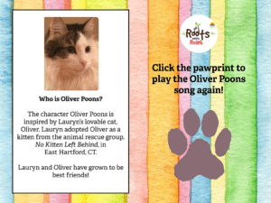 Oliver Poons and the Bright Yellow Hat E-Book with Song by Ruark Downey