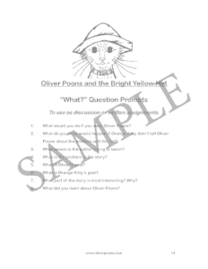 Preview: Comprehension Question Prompts Sample Page