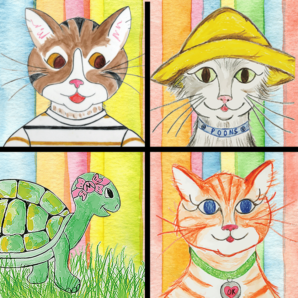 Oliver, Henry, Orange Kitty & Myrtle Kids Puzzle Game