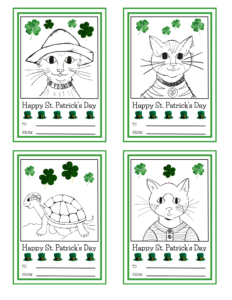 St. Patrick's Day Coloring Cards