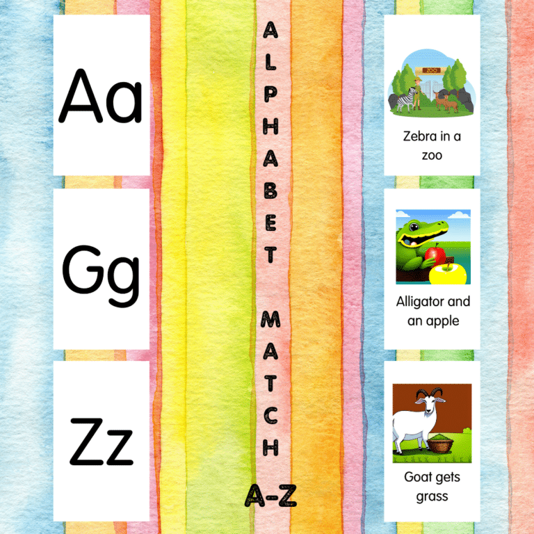 Full Alphabet – Matching Letters to Phrases