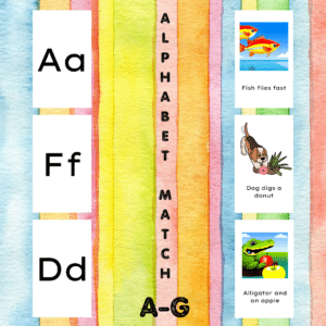 alphabet match 3
