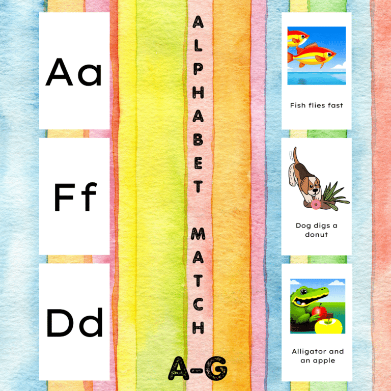 A – G Matching Letters to Phrases